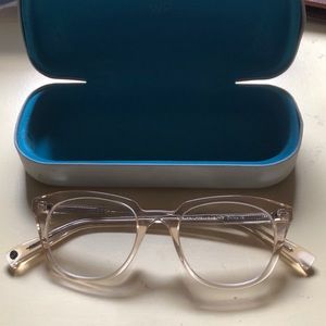 Warby Parker clear glasses